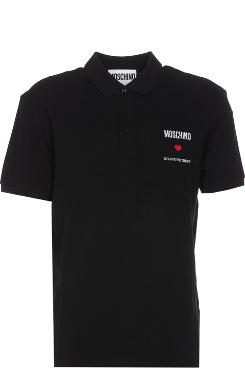 Moschino Topwear for Men Moschino In Love We Trust Polo Shirt