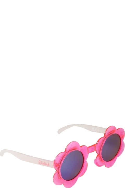 Billieblush for Kids Billieblush Fuchsia Flower-shaped Sunglasses For Girl