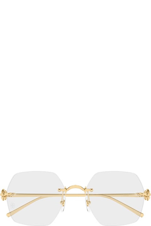 Cartier Eyewear Kids Cartier Eyewear Cartier Ct0646o Clash De Cartier 001 Gold Glasses