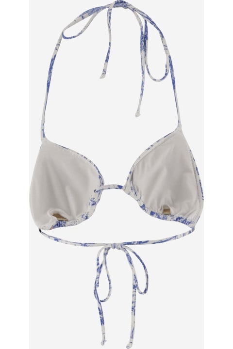 MC2 Saint Barth Swimwear for Women MC2 Saint Barth Bikini Top With Graphic Print Pattern