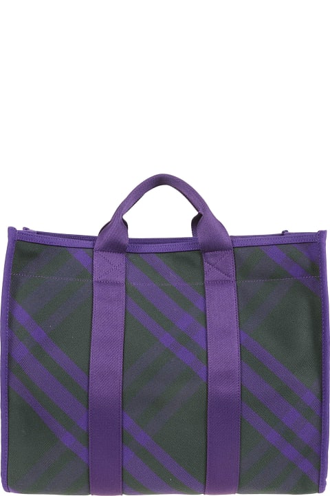 Bags Sale for Men Burberry Canvas Check Tote