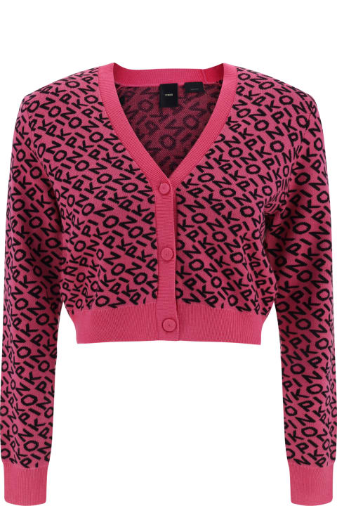 Pinko Sweaters for Women Pinko All-over Logo Cardigan By