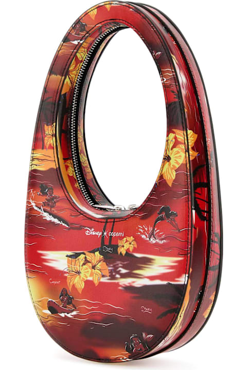 Coperni Bags for Women Coperni Printed Synthetic Leather Disney X Coperni Mini Tropical Swipe Handbag