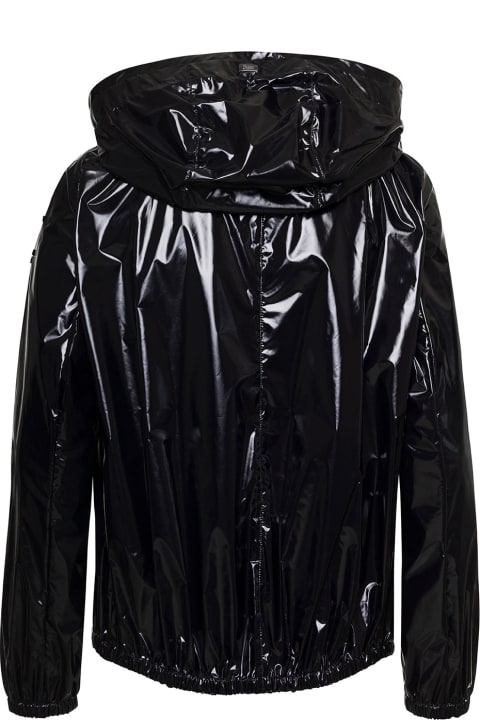 Herno for Women Herno Black Gloss Cape Hooded Jacket In Polyester Woman