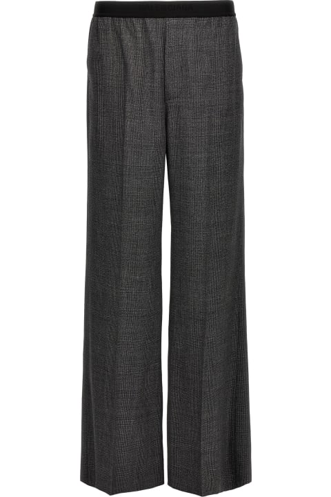 Pants for Men Balenciaga Check Wool Trousers