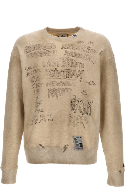 メンズ Mihara Yasuhiroのフリース＆ラウンジウェア Mihara Yasuhiro 'destroyed Oversize' Sweatshirt