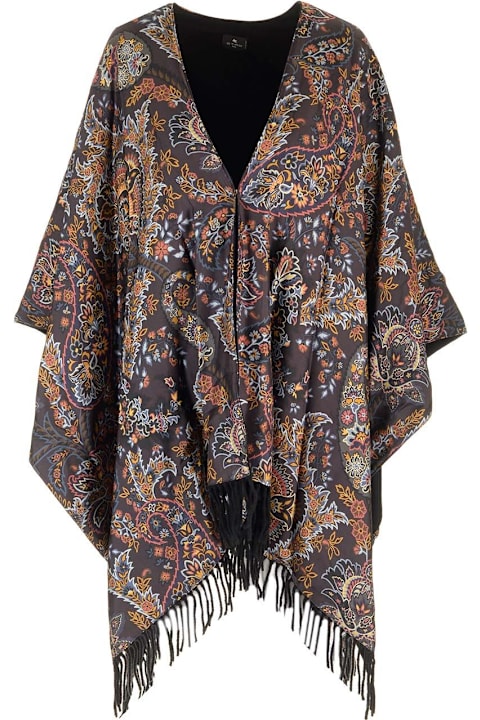 Etro Coats & Jackets for Women Etro Wool And Silk Cape