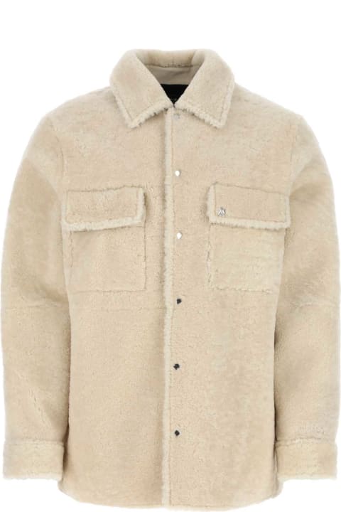 Clothing Sale for Men AMIRI Sand Shearling Jacket