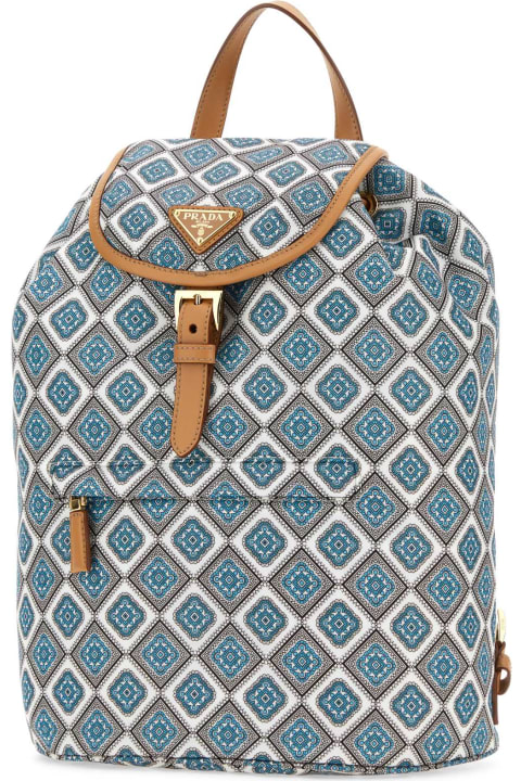Backpacks for Women Prada Printed Re-nylon Backpack