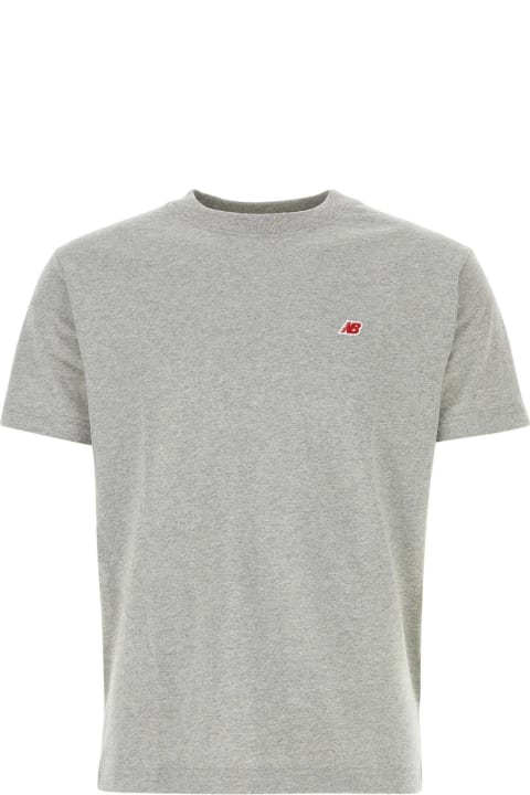 メンズ New Balanceのトップス New Balance Grey Cotton Blend T-shirt