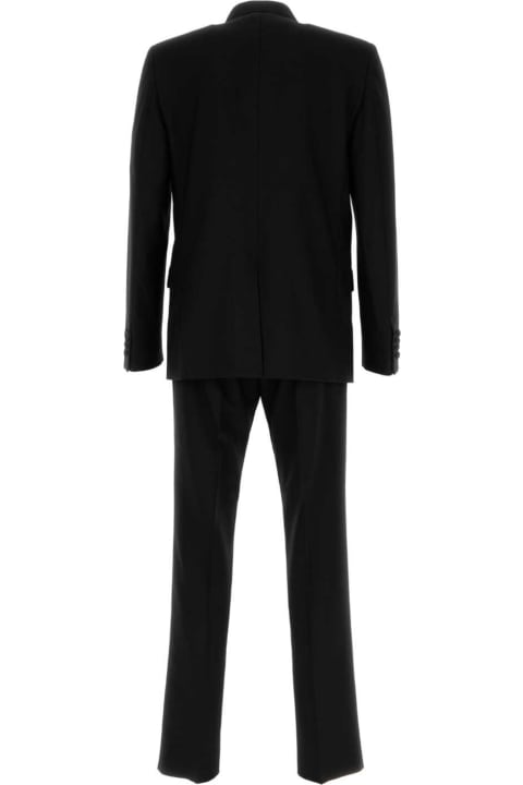 بدلات لـ القسم الرجالي Gucci Black Wool Suit