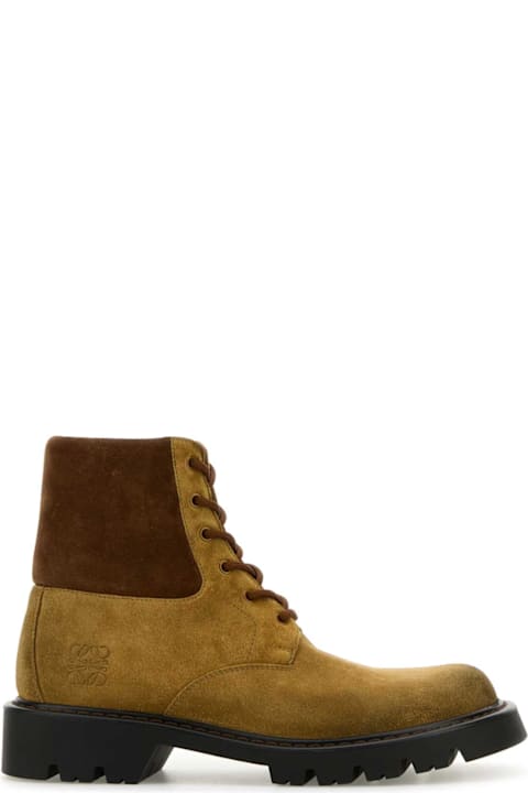 Loewe Boots for Men Loewe Two-tone Suede Sierra Ankle Boots