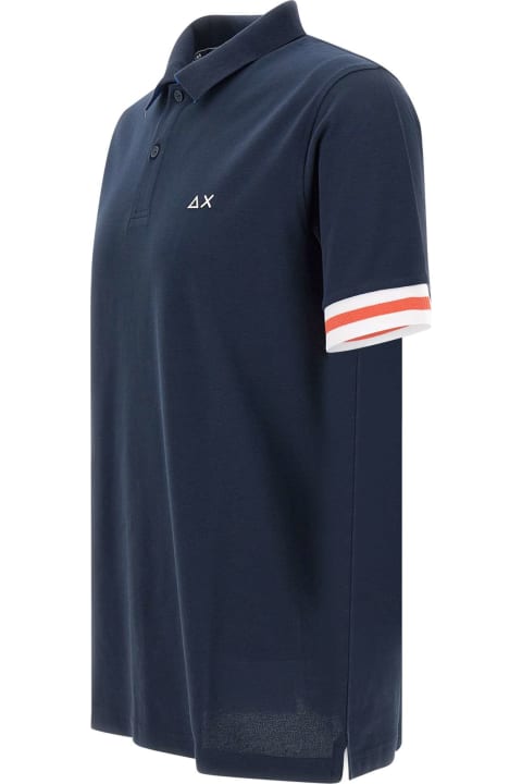 Sun 68 for Men Sun 68 'stripes' Cotton Polo Shirt