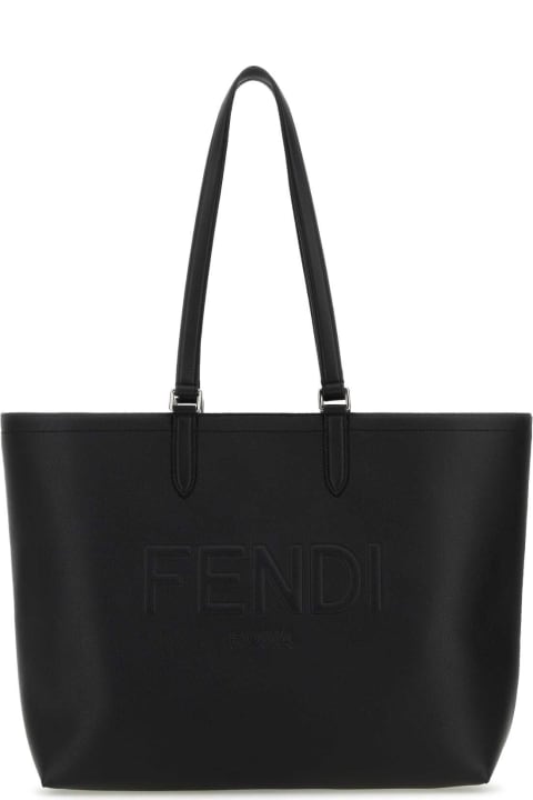 Sale for Men Fendi Back Leather Fendi Roma Shopping Bag