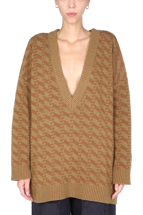 Jejia Sweaters for Women Jejia V-neck Jacquard Sweater