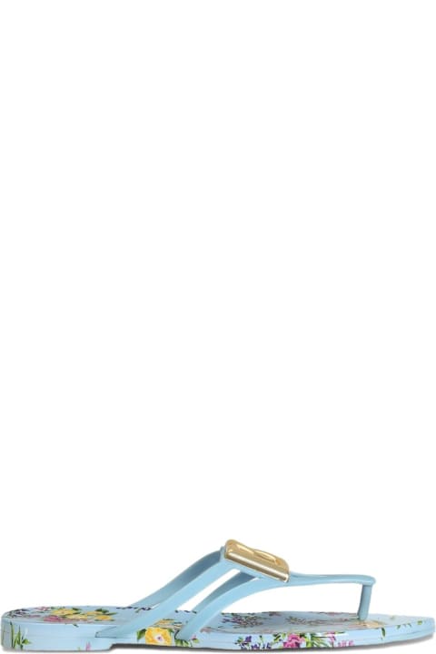 Dolce & Gabbana Dg Logo Thong Sandals