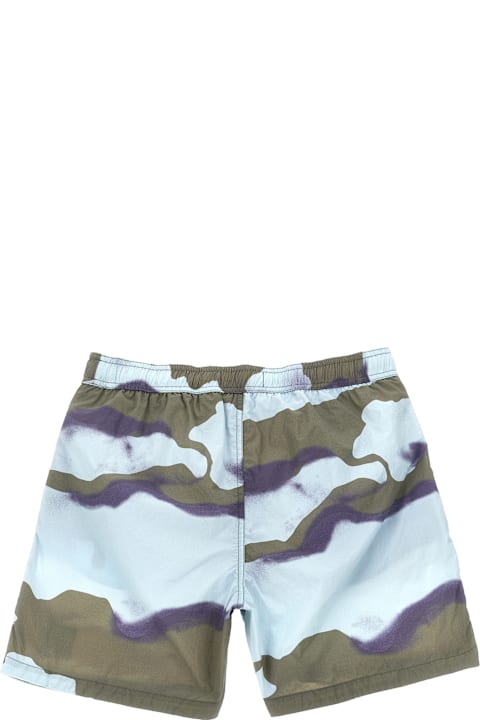 Stone Island Junior for Kids Stone Island Junior Logo Patch Swim Shorts