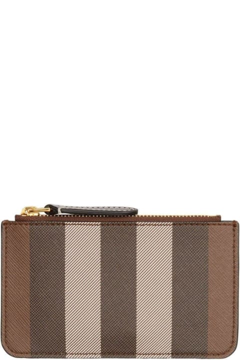 Burberry Accessories for Women Burberry Striped Zipped Wallet