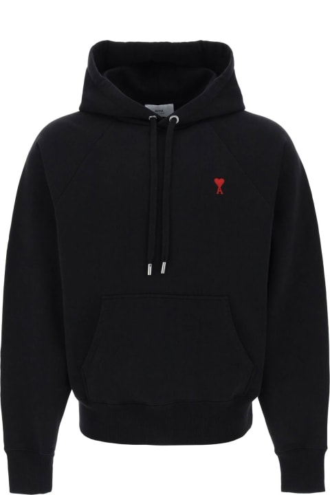 Ami Alexandre Mattiussi Fleeces & Tracksuits for Men Ami Alexandre Mattiussi Hoodie With Ami De C Ur Embroidery