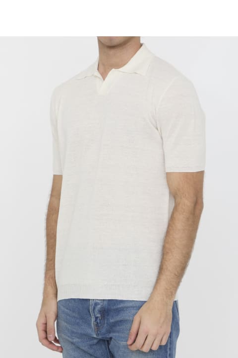Roberto Collina for Men Roberto Collina Linen Polo Shirt
