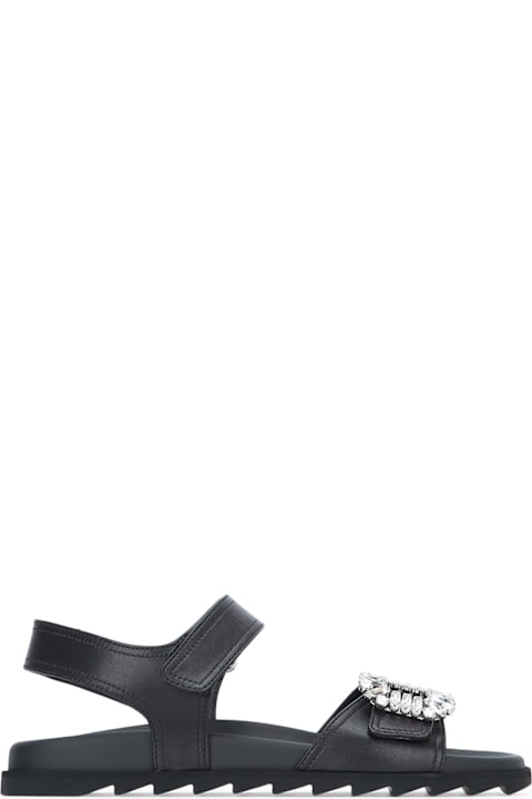 Roger Vivier Slidy Viv Strass Sandal 25