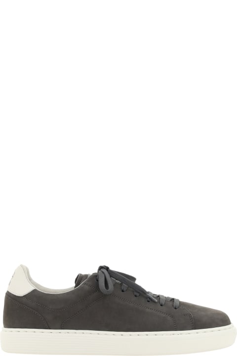 Brunello Cucinelli Shoes for Men Brunello Cucinelli Nabuk Calfskin Sneakers