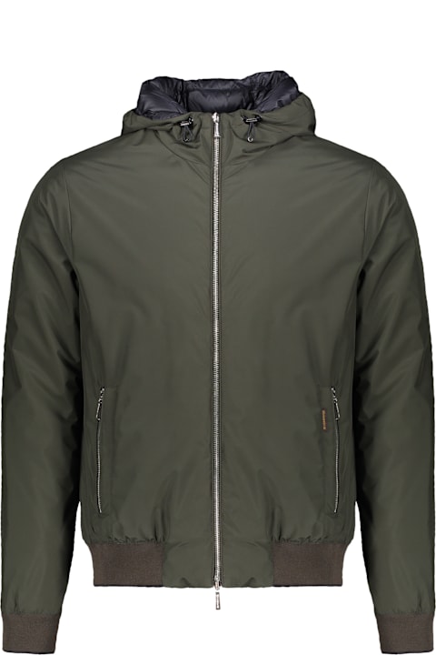 Homeware Moorer Oniro-stp Hooded Padded Bomber Jacket