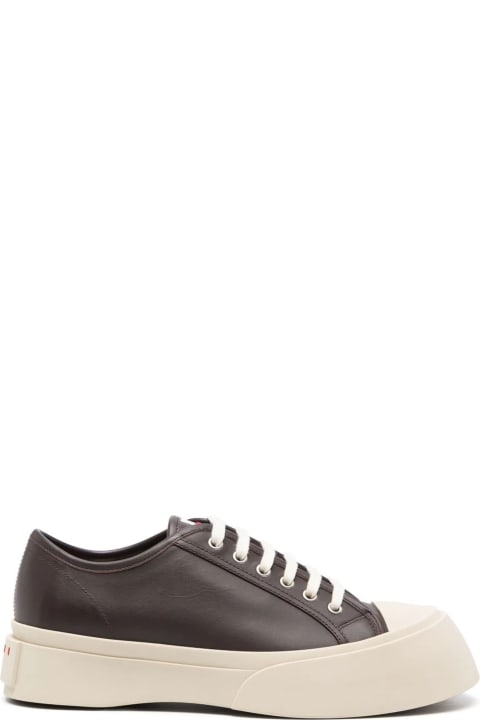 Marni Shoes for Men Marni Brown Calf Leather Sneakers