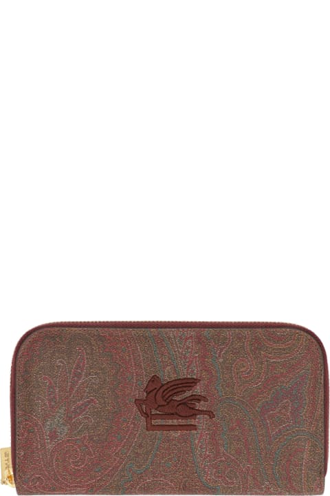 Accessories Sale for Women Etro Coated Canvas Wallet