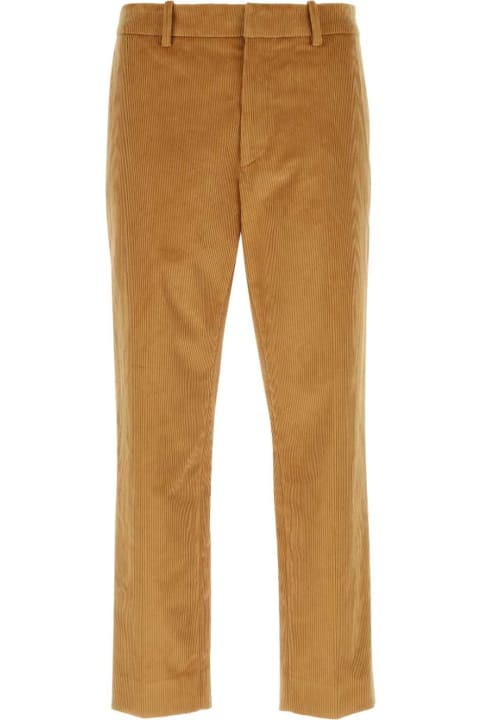 Moncler Pants for Men Moncler Camel Corduroy Pant