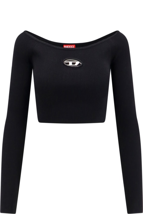 Diesel Topwear for Women Diesel 'm-vera-ls' Cropped Sweater
