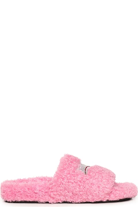 Balenciaga Furry Slide Sandals