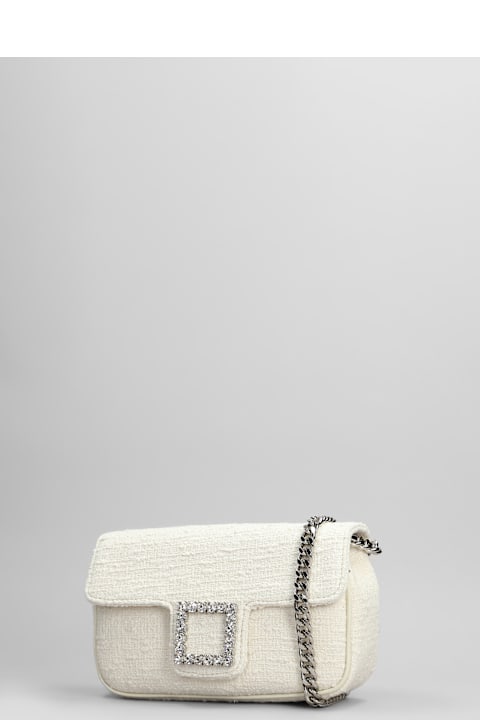 Roberto Festa Shoulder Bags for Women Roberto Festa Lunette Shoulder Bag In Beige Fabric