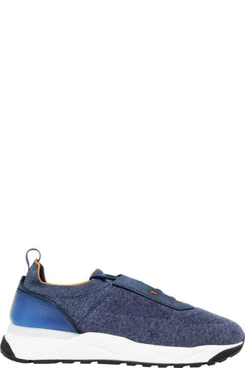 【★完売必至★】Santoni ☆ SNEAK-AIR ヌバック スニーカー ☆完売必至☆】Santoni ☆ SNEAK-AIR スニーカー