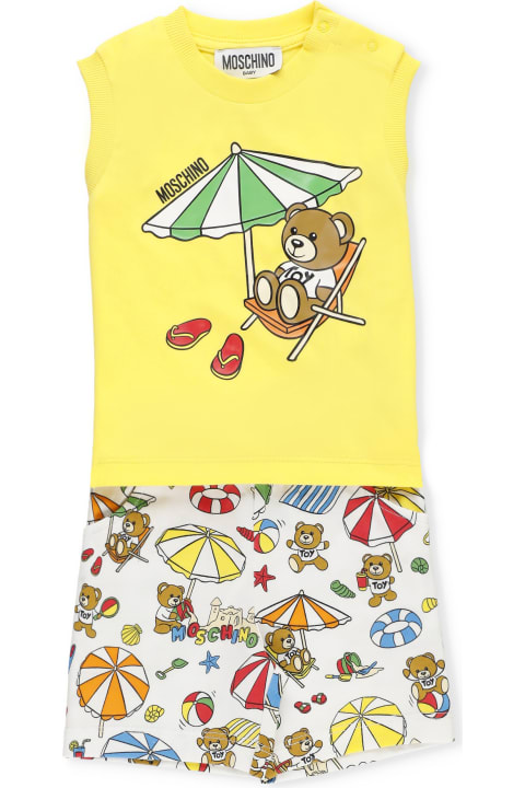 Fashion for Baby Girls Moschino Beach Teddy Bear Two Piece Set