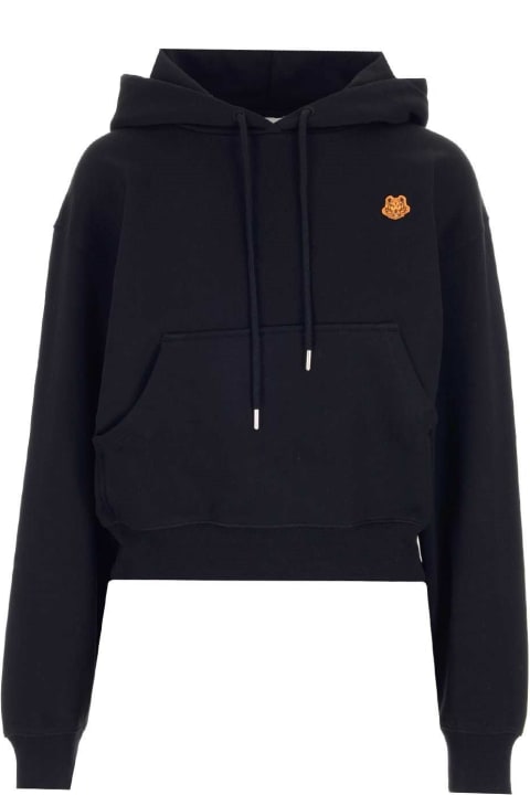 Kenzo Women Kenzo Tiger Crest Embroidered Hoodie