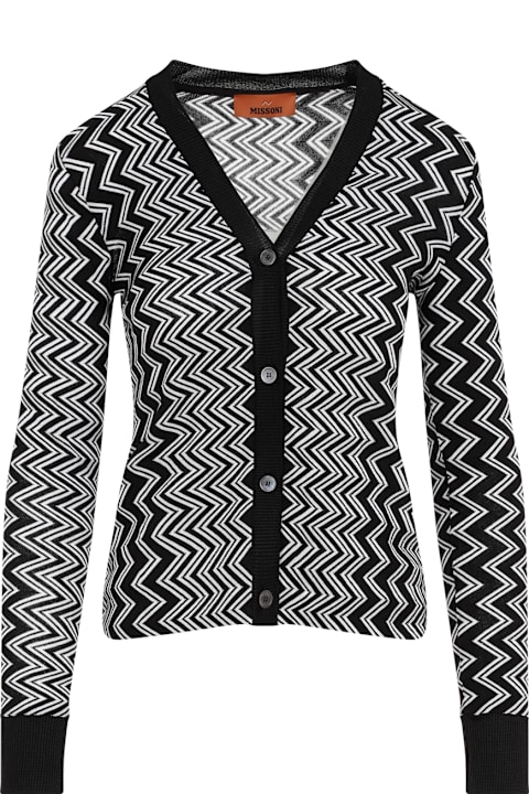 Missoni Sweaters for Women Missoni Zigzag Patterned Knitted Cardigan