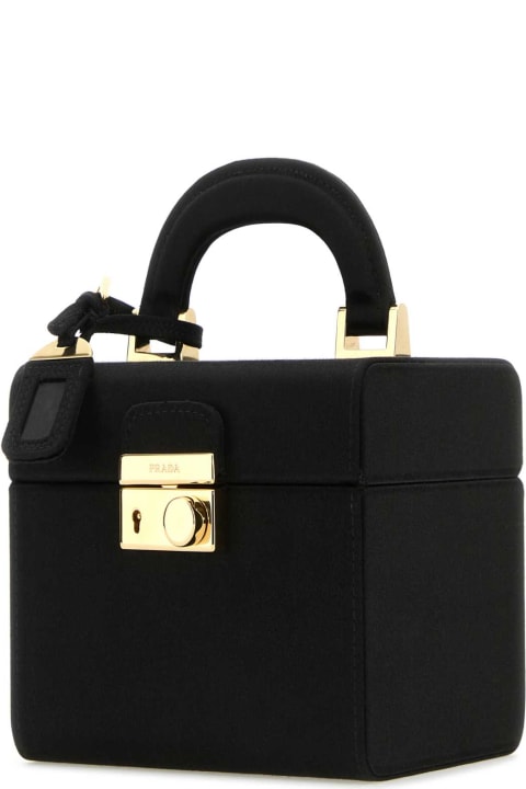 Bags for Women Prada Black Satin Jewel Case