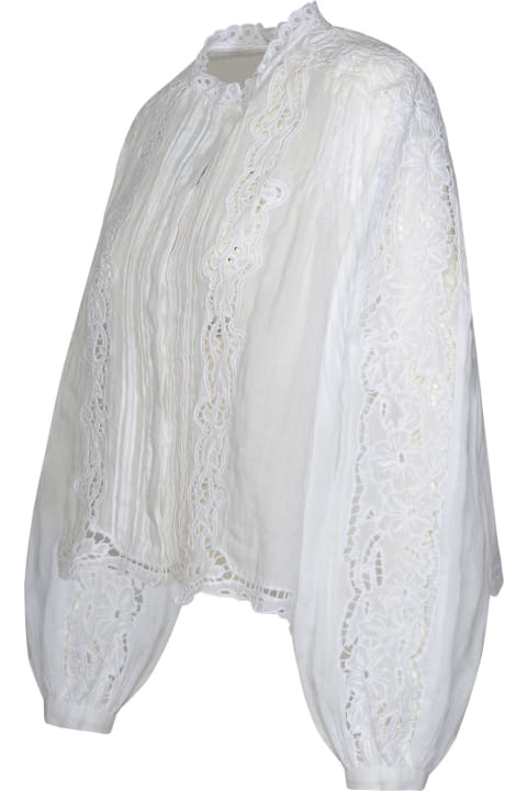 Isabel Marant Topwear for Women Isabel Marant 'kubra' White Ramie Blouse