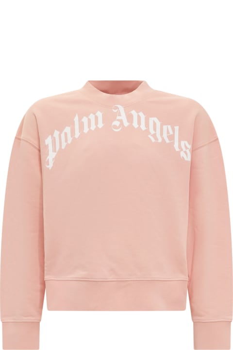 Sweaters & Sweatshirts for Girls Palm Angels Felpa Girocollo