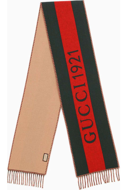 Fashion for Men Gucci Scarf With Web Motif In Jacquard Wool
