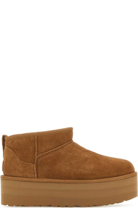 UGG Biscuit Suede Classic Ultra Mini Platform Ankle Bo