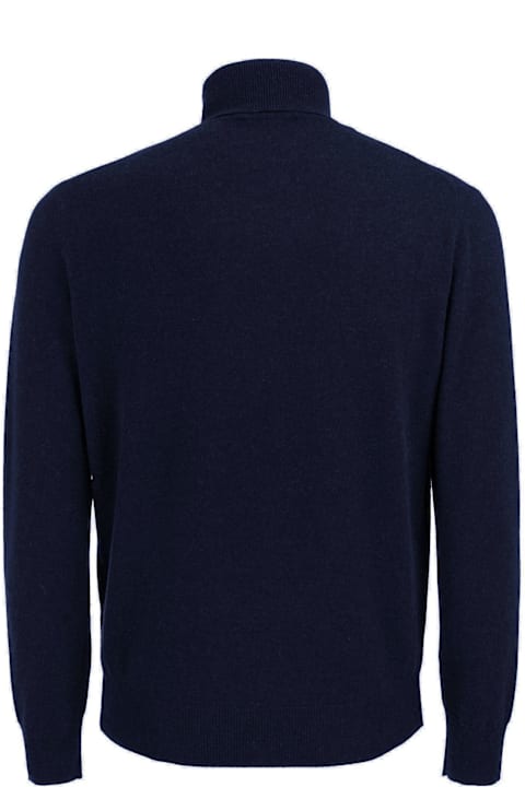 Kangra for Men Kangra Blue Wool And Cashmere Sweater Kangra