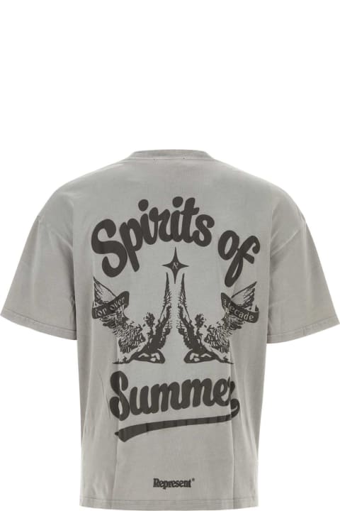 Fashion for Men REPRESENT Grey Cotton Spirits Of Summer T-shirt