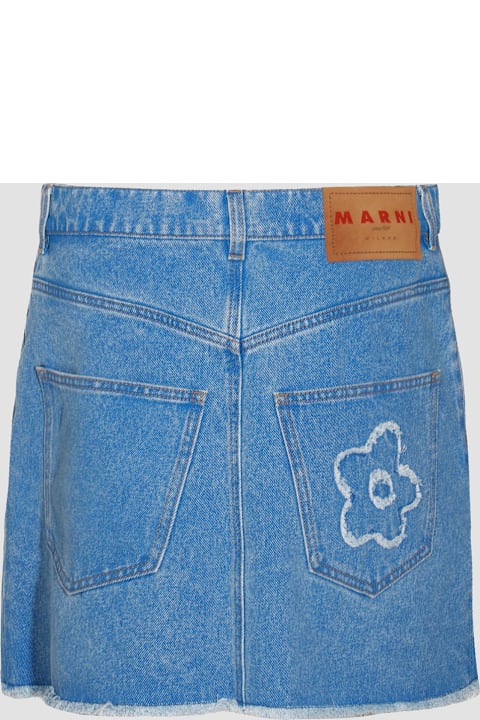 Homeware Marni Blue Cotton Denim Skirt