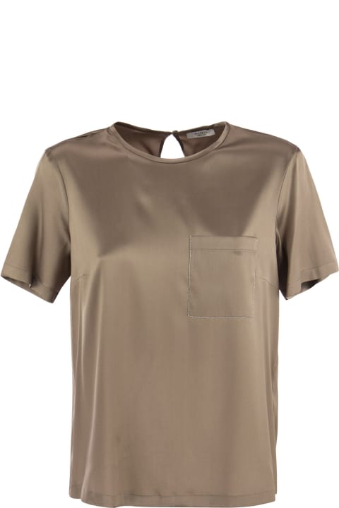 Peserico Topwear for Women Peserico Silk Satin T-shirt