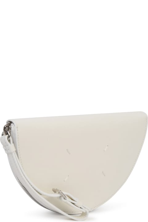 Bags Sale for Women Maison Margiela White Saffiano Leather Clutch Bag