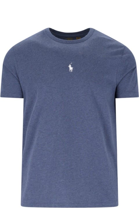 Ralph Lauren Topwear for Men Ralph Lauren Logo Embroidered Crewneck T-shirt