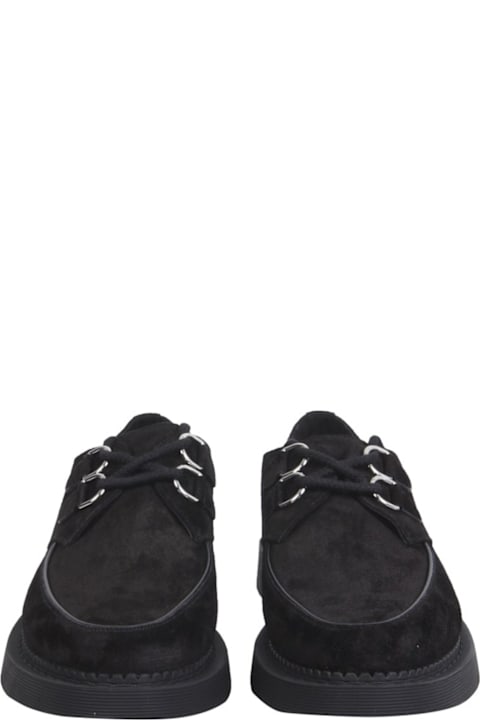 Laced Shoes for Men Saint Laurent Teddy Suede Derbies