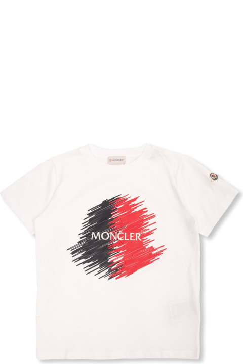 Moncler for Boys Moncler Moncler Enfant Logo-printed T-shirt